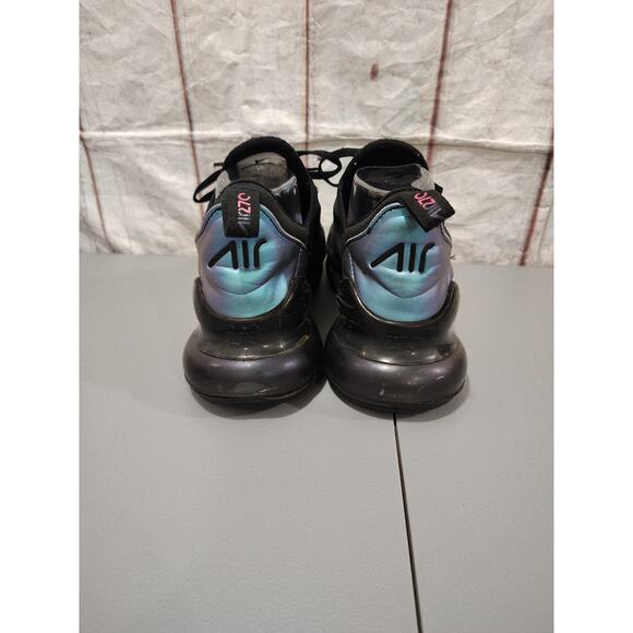 NIKE AIR MAX Black / Blue 270 Unisex Sixe 6 1/2 - Preowned - Picture 7 of 10